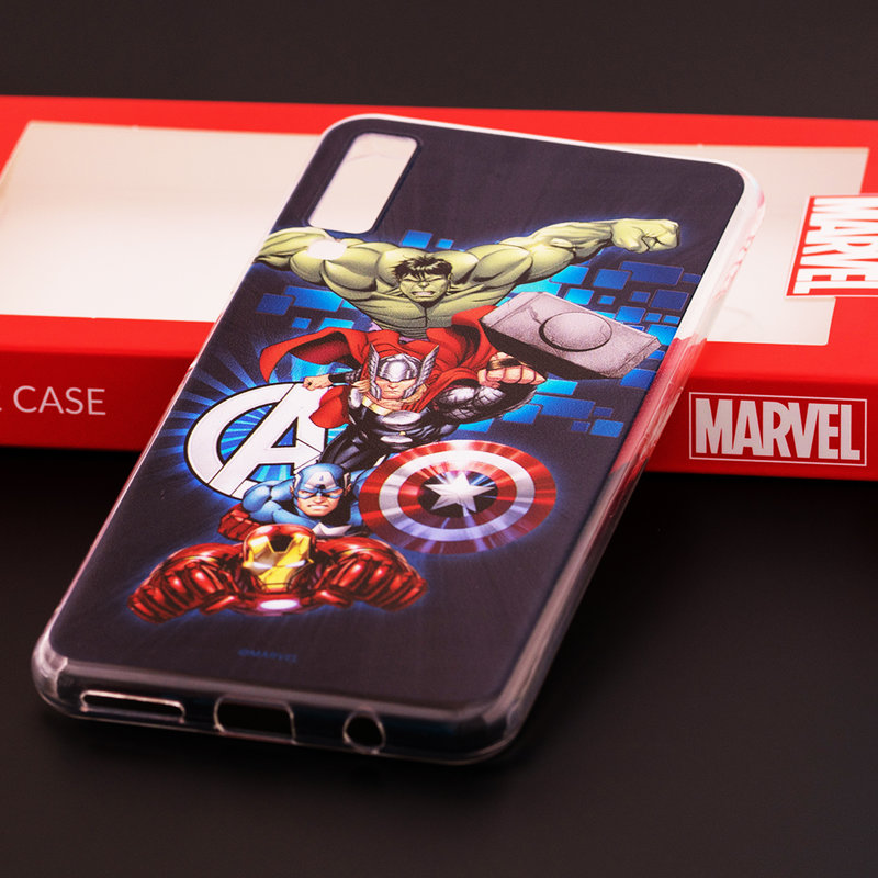Husa Samsung Galaxy A7 2018 Cu Licenta Marvel - Avengers