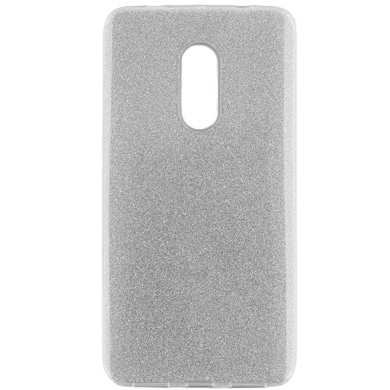 Husa Xiaomi Redmi Note 4 (MediaTek) Color TPU Sclipici - Argintiu