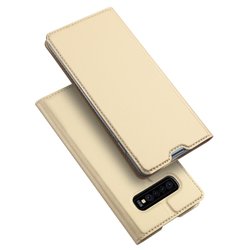 Husa Samsung Galaxy S10 Plus Dux Ducis Flip Stand Book - Auriu