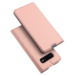 Husa Samsung Galaxy S10 Plus Dux Ducis Flip Stand Book - Roz
