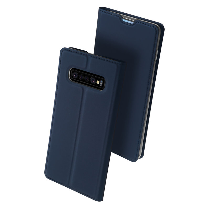 Husa Samsung Galaxy S10 Dux Ducis Flip Stand Book - Albastru