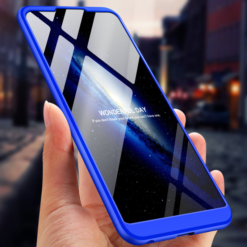 Husa Asus Zenfone Max Pro M2 ZB631KL GKK 360 Full Cover Albastru