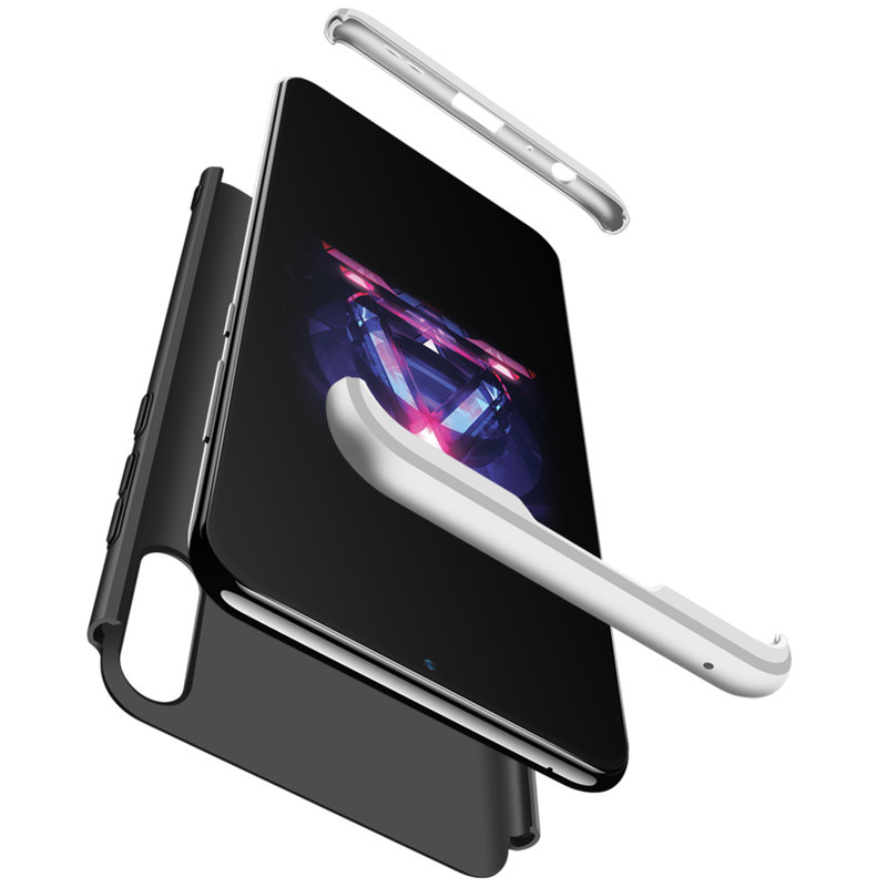 Husa Asus Zenfone Max Pro M2 ZB631KL GKK 360 Full Cover Negru-Argintiu