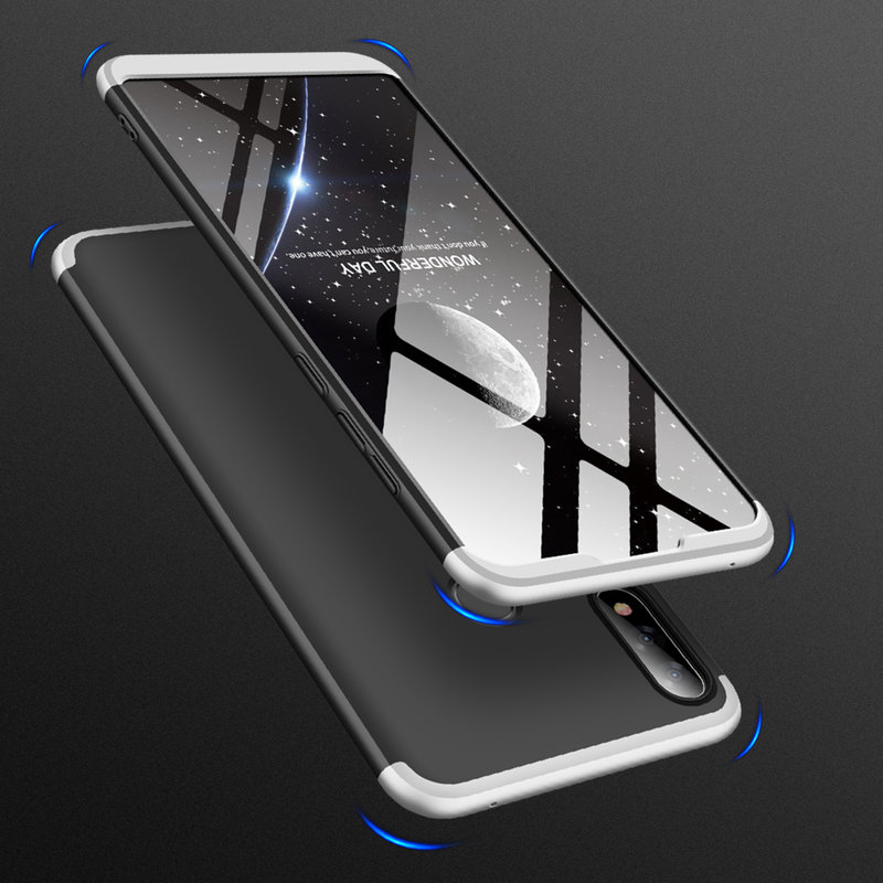 Husa Asus Zenfone Max Pro M2 ZB631KL GKK 360 Full Cover Negru-Argintiu