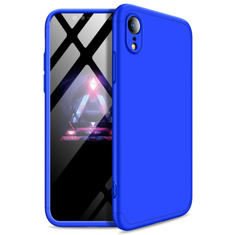 Husa iPhone XR GKK 360 Full Cover Albastru