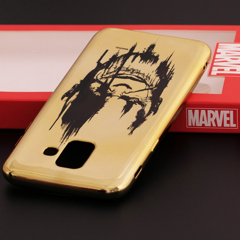 Husa Samsung Galaxy A6 2018 Cu Licenta Marvel - Gold Thanos
