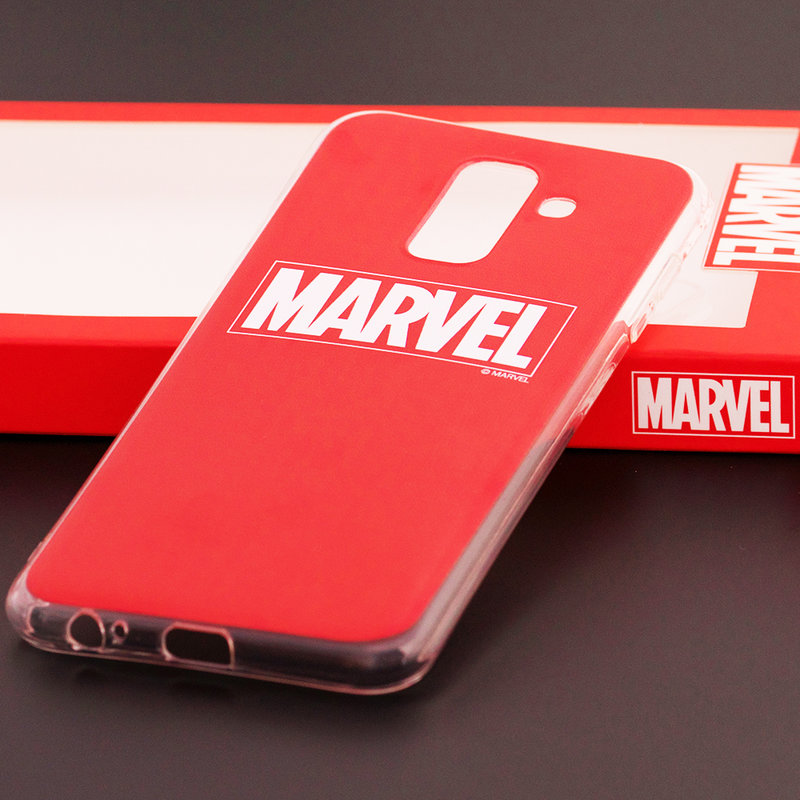Husa Samsung Galaxy J8 2018 Cu Licenta Marvel - Red Marvel