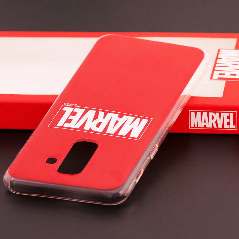 Husa Samsung Galaxy A6 Plus 2018 Cu Licenta Marvel - Red Marvel