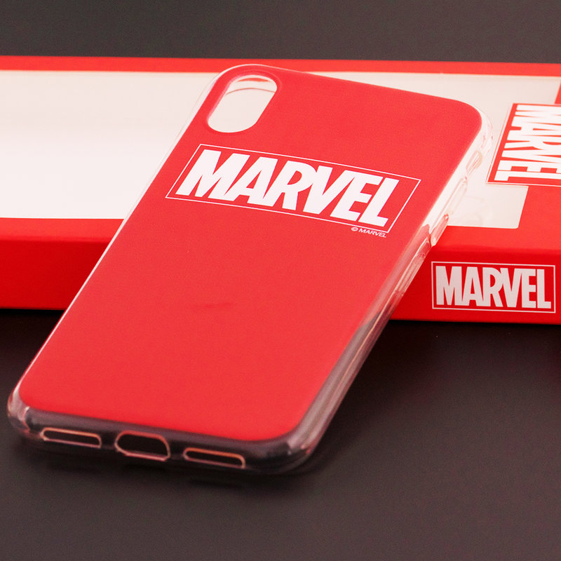 Husa iPhone X, iPhone 10 Cu Licenta Marvel - Red Marvel