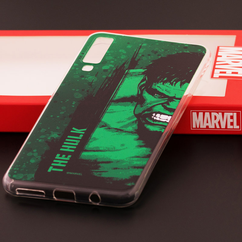 Husa Samsung Galaxy A7 2018 Cu Licenta Marvel - The Hulk
