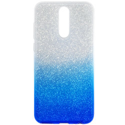 Husa Huawei Mate 10 Lite Gradient Color TPU Sclipici - Albastru