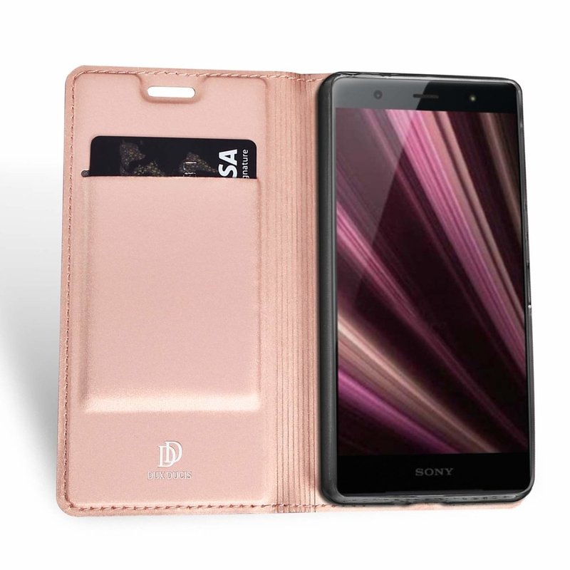 Husa Sony Xperia XZ4 Compact Dux Ducis Flip Stand Book - Roz