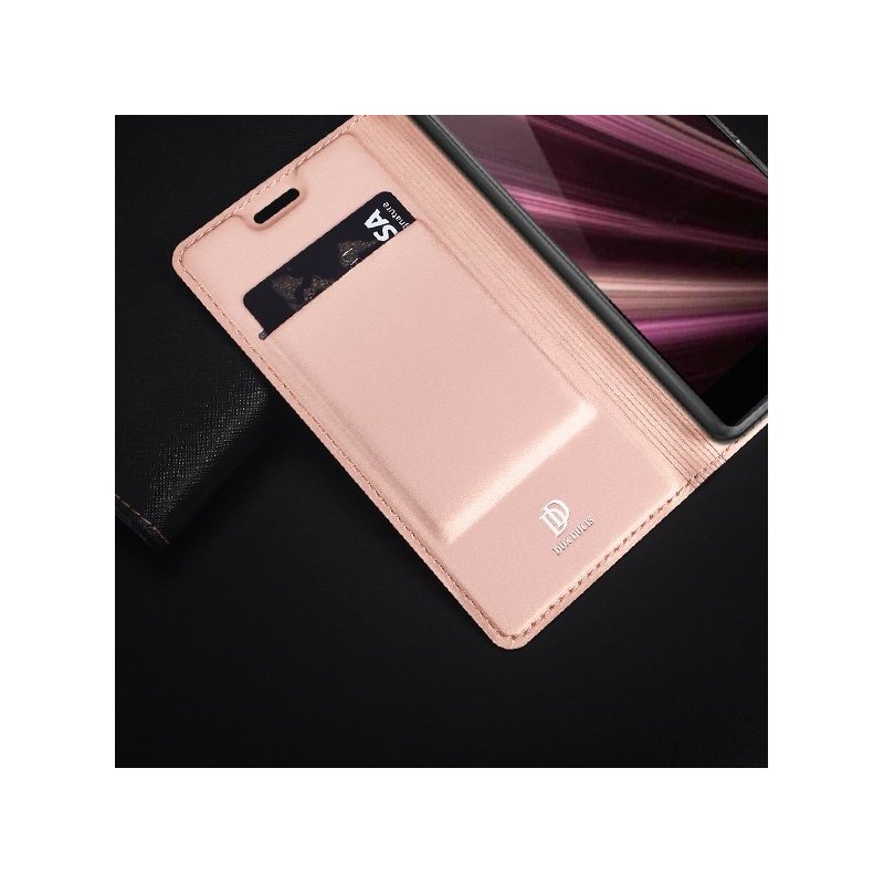 Husa Sony Xperia XZ4 Compact Dux Ducis Flip Stand Book - Roz