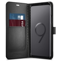 Husa Samsung Galaxy S9 Plus Spigen Wallet S - Black