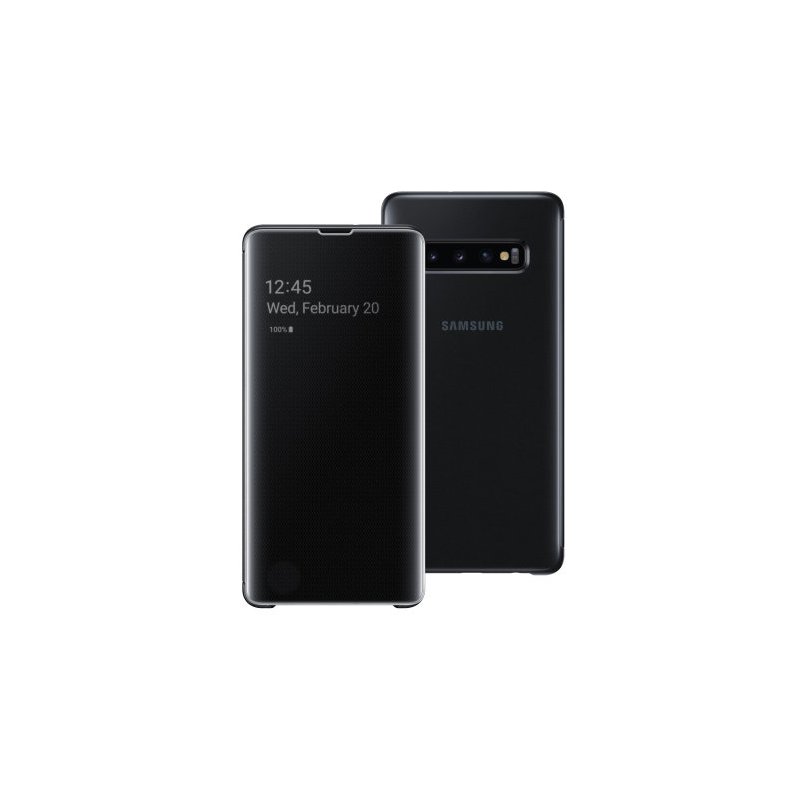 Husa Originala Samsung Galaxy S10 Clear View Cover Negru