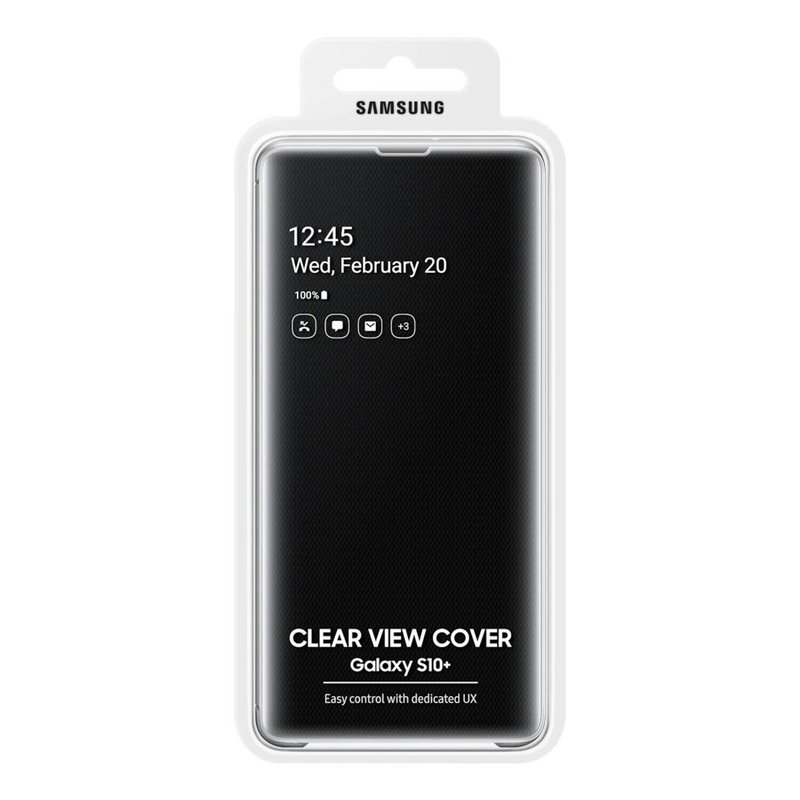 Husa Originala Samsung Galaxy S10 Clear View Cover Negru