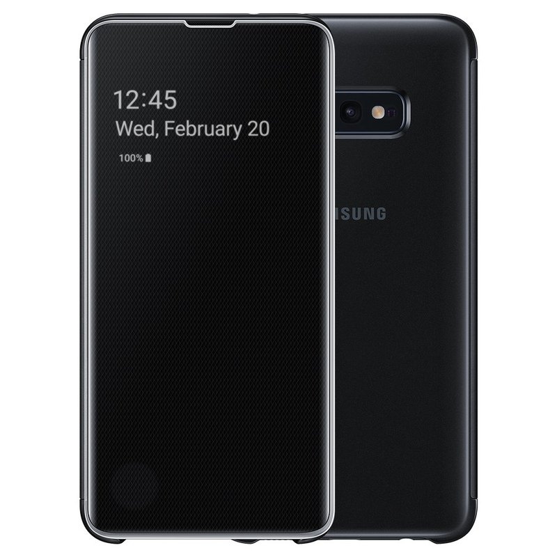 Husa Originala Samsung Galaxy S10e Clear View Cover Negru