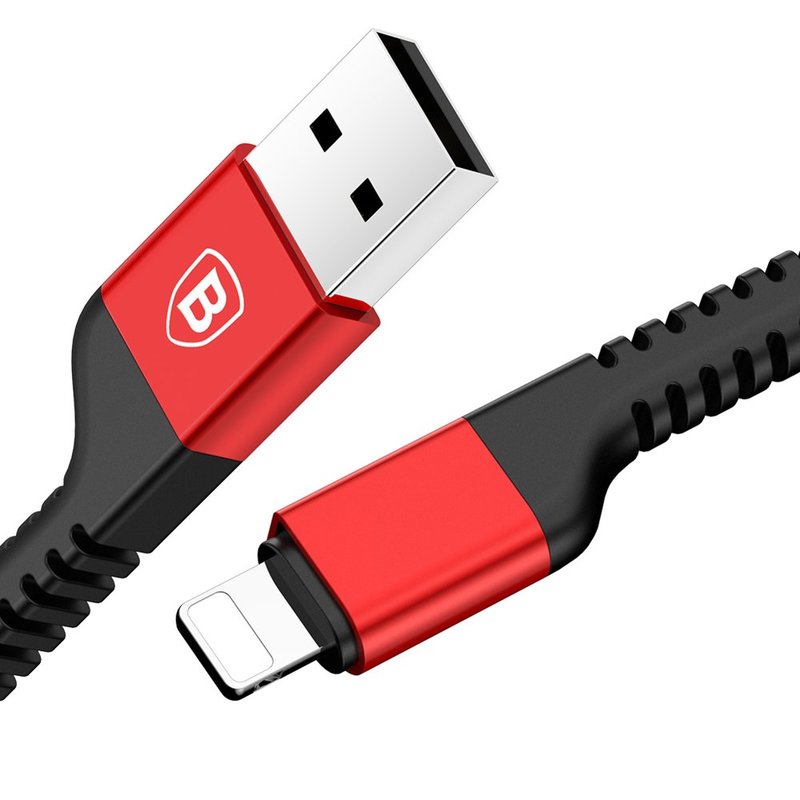 Cablu De Date Lightning Baseus Confidant Series 1M 2.0A - Red