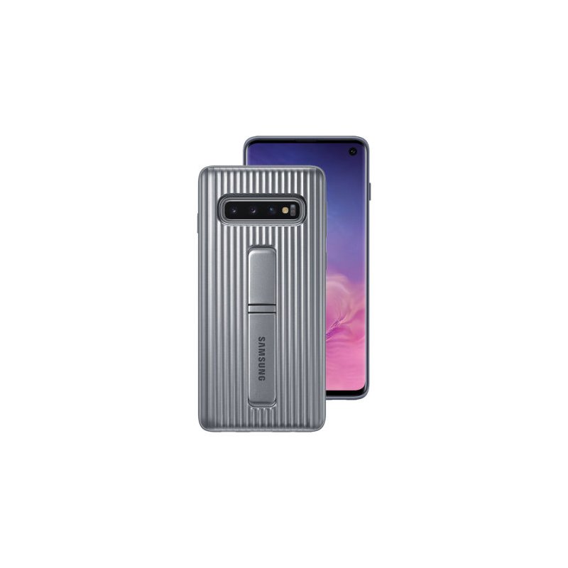 Husa Originala Samsung Galaxy S10 Plus Protective Standing Cover - Silver