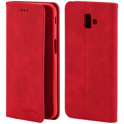 Husa Samsung Galaxy J6 Plus Forcell Silk Wallet - Red