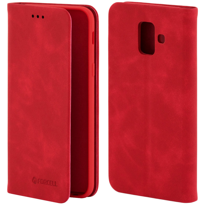 Husa Samsung Galaxy A6 2018 Forcell Silk Wallet - Red