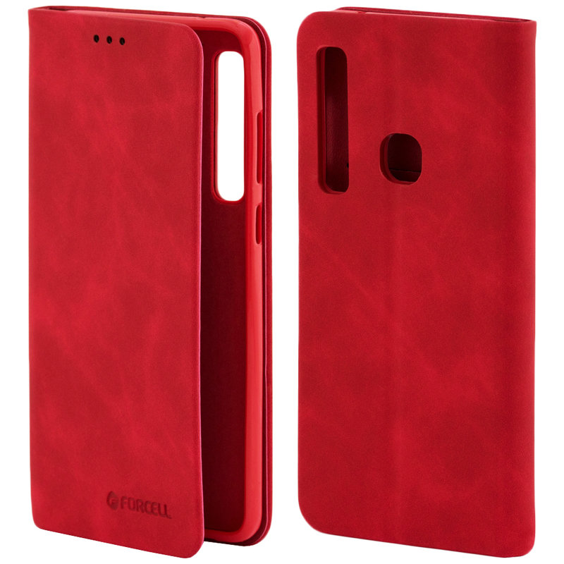 Husa Samsung Galaxy A9 2018 Forcell Silk Wallet - Red