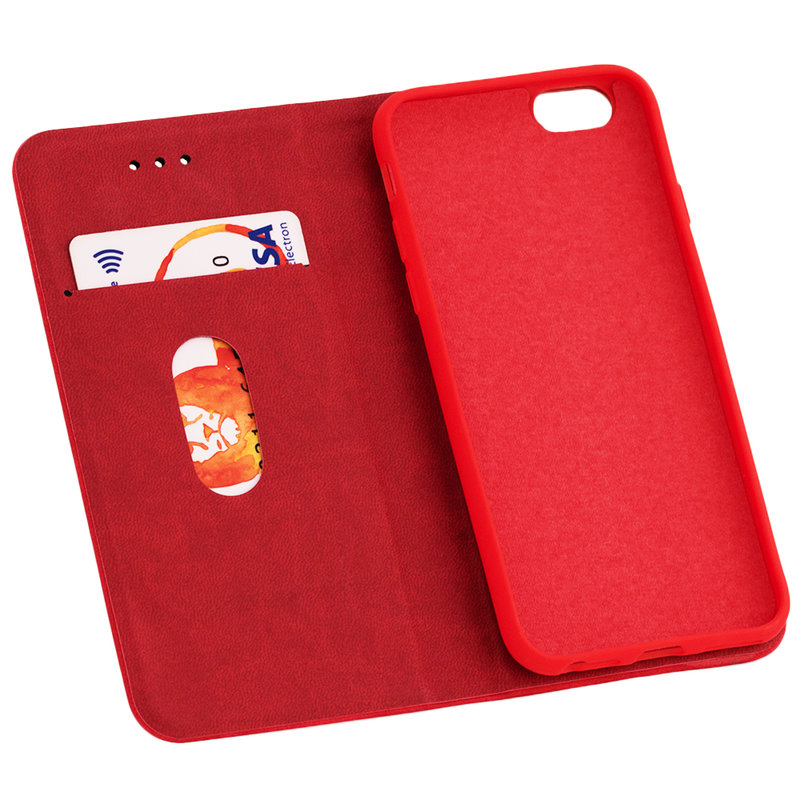 Husa iPhone 6 / 6S Forcell Silk Wallet - Red