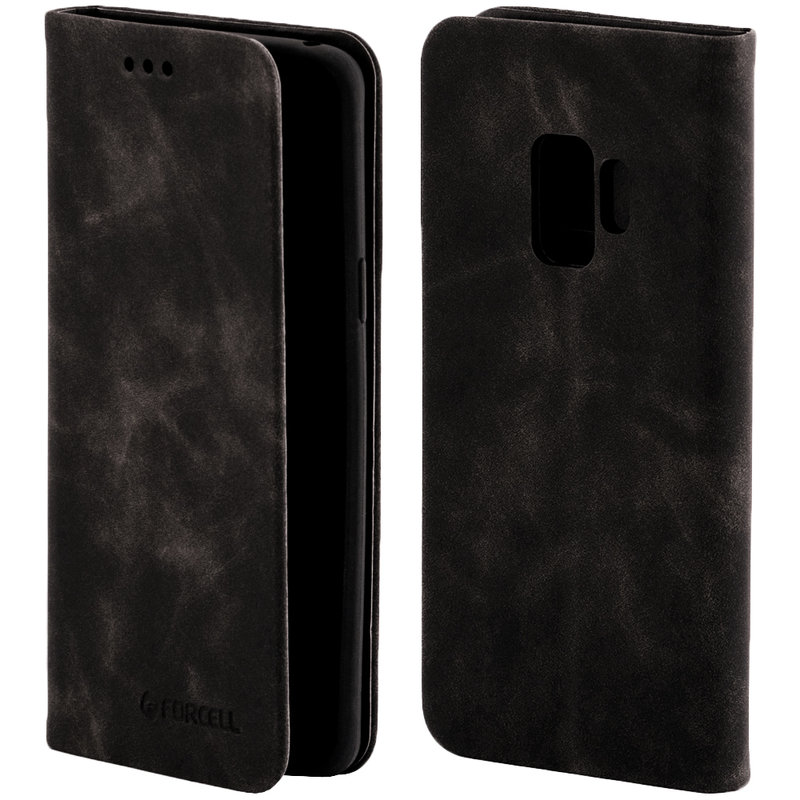 Husa Samsung Galaxy S9 Forcell Silk Wallet - Black
