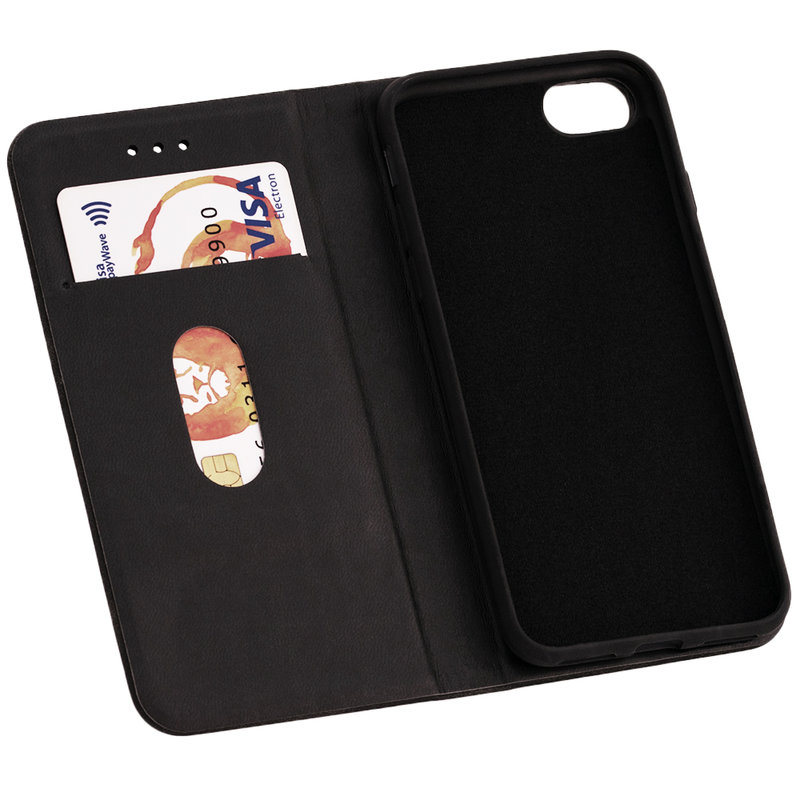 Husa iPhone 8 Forcell Silk Wallet - Black