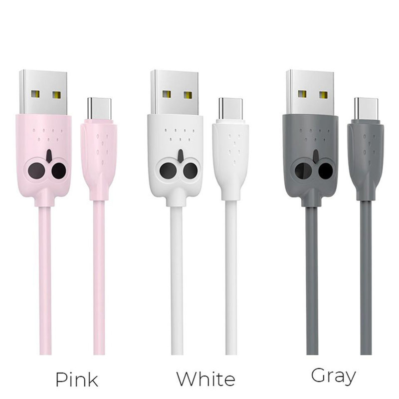 Cablu de date USB Type C Hoco OWL KX1 1M Lungime - Gri