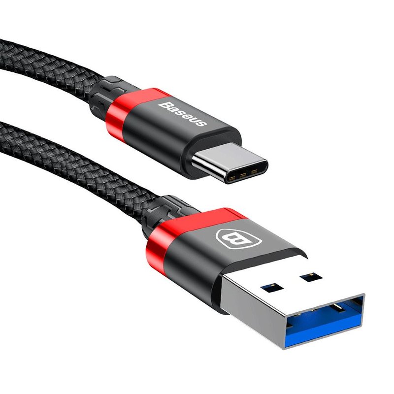 Cablu De Date Baseus USB 3.0/Type-C Incarcare Rapida 3A 1m - CATGB-19 - Rosu