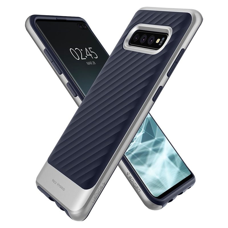 Bumper Spigen Samsung Galaxy S10 Plus Neo Hybrid - Arctic Silver