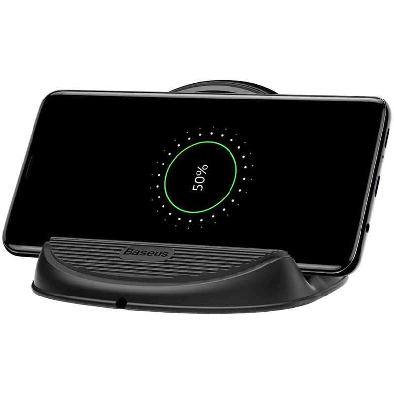 Incarcator Wireless Baseus Desktop Pentru Android Si IOS Cu Ventilator Racire - Negru