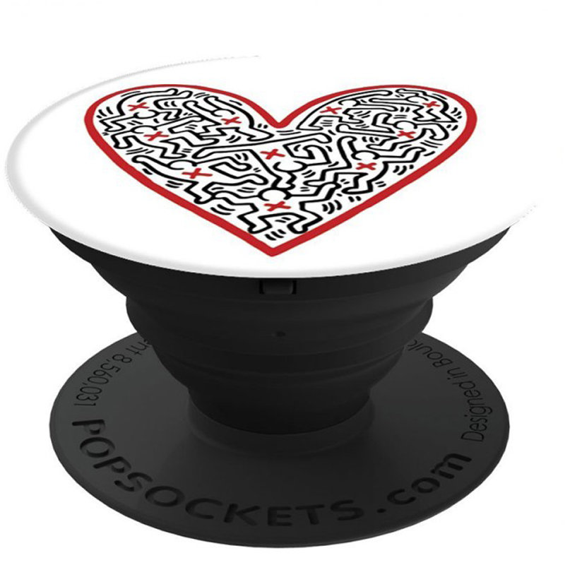 Popsockets Original, Suport Cu Functii Multiple - Cross My Heart by Keith Haring