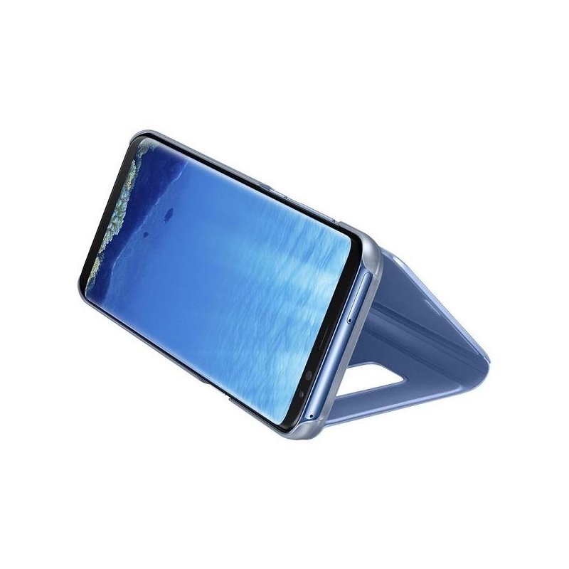 Husa Originala Samsung Galaxy S8+, Galaxy S8 Plus Clear View Cover Albastru