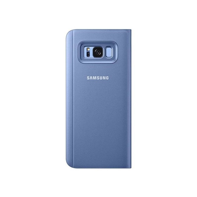 Husa Originala Samsung Galaxy S8+, Galaxy S8 Plus Clear View Cover Albastru