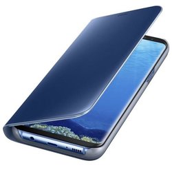 Husa Originala Samsung Galaxy S8+, Galaxy S8 Plus Clear View Cover Albastru