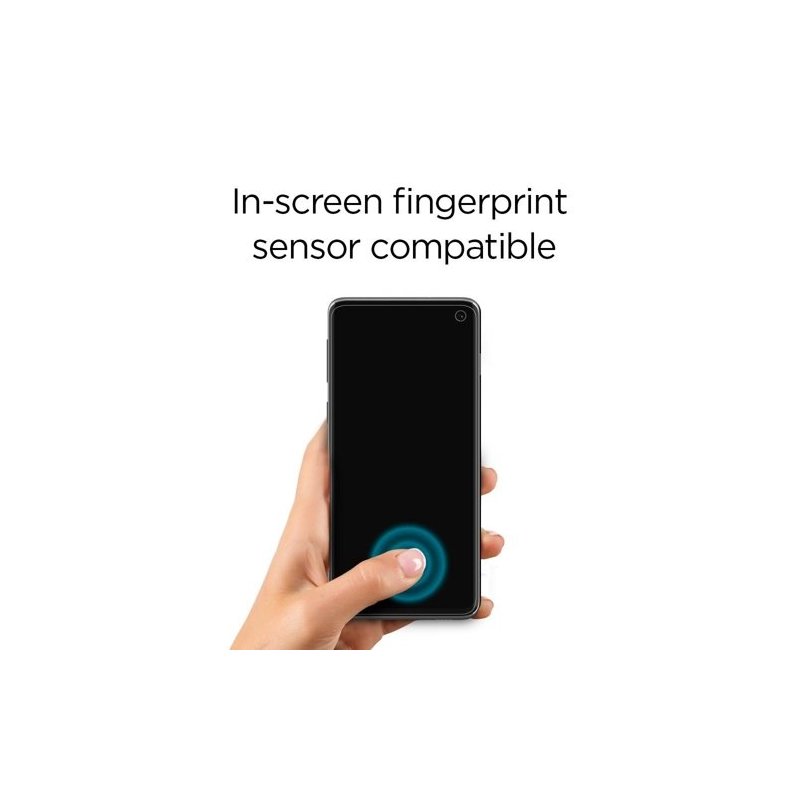 Folie Protectie FullCover Samsung Galaxy S10 Spigen Neo Flex (2 Pack) - Clear