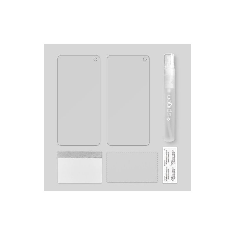 Folie Protectie FullCover Samsung Galaxy S10 Spigen Neo Flex (2 Pack) - Clear