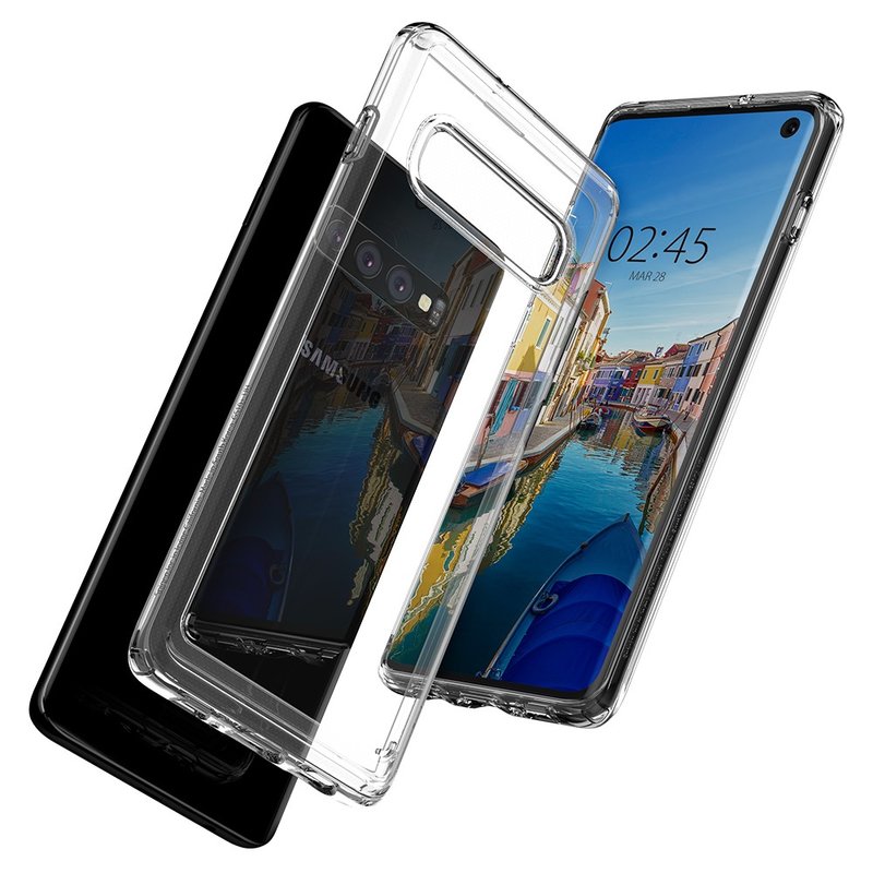 Bumper Spigen Samsung Galaxy S10 Crystal Hybrid - Crystal Clear
