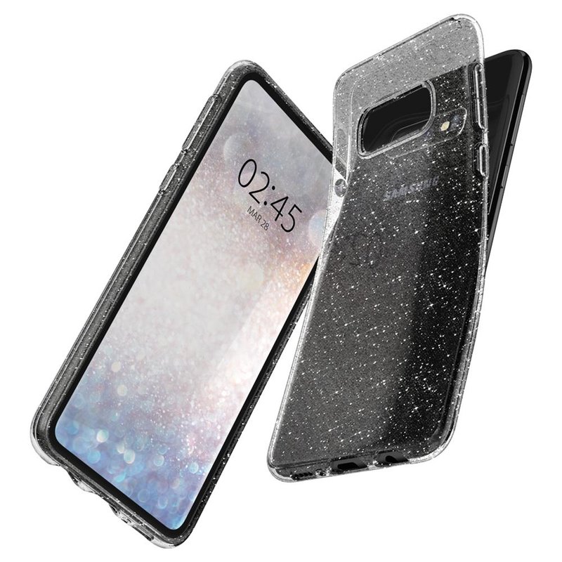 Husa Samsung Galaxy S10e Spigen Liquid Crystal Glitter - Crystal Quartz