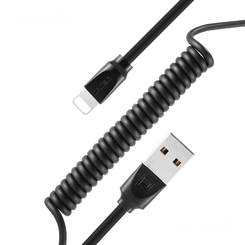 Cablu de date Lightning Remax RC-117i 1M 2.4A - Negru
