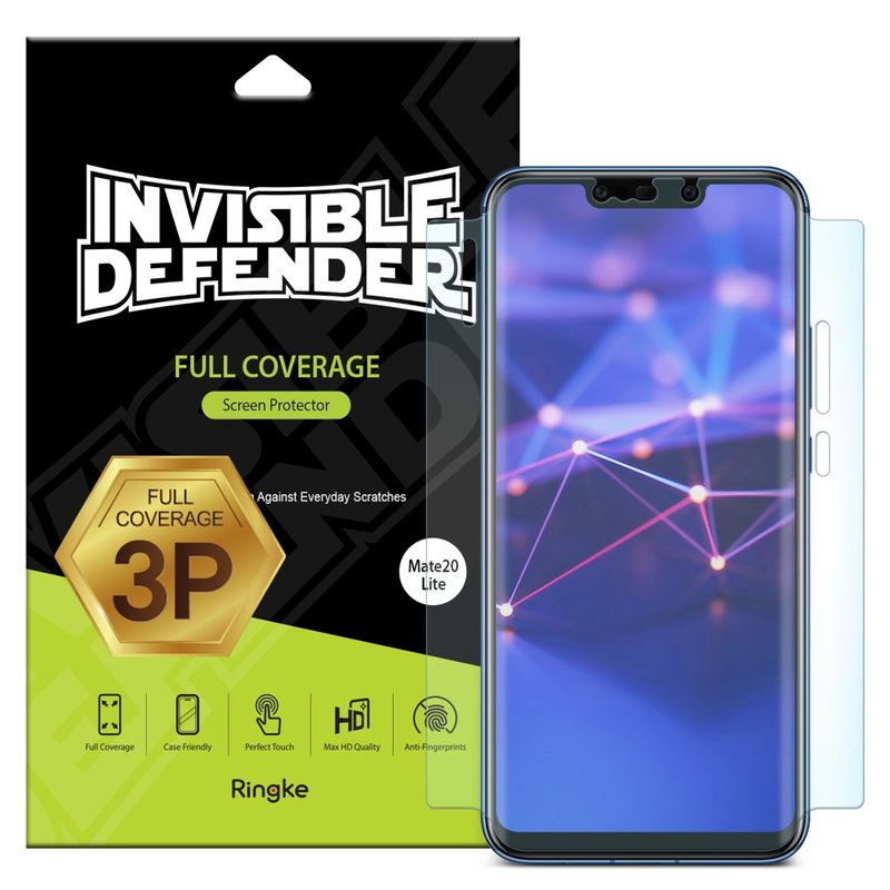 Folie Protectie FullCover Huawei Mate 20 Lite Ringke Defender(Three Pack) - Clear
