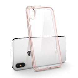 Bumper Spigen iPhone X, iPhone 10 Ultra Hybrid - Rose Crystal