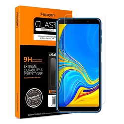 Folie Samsung Galaxy A7 2018 Spigen GLAS.tR Slim 9H - Negru
