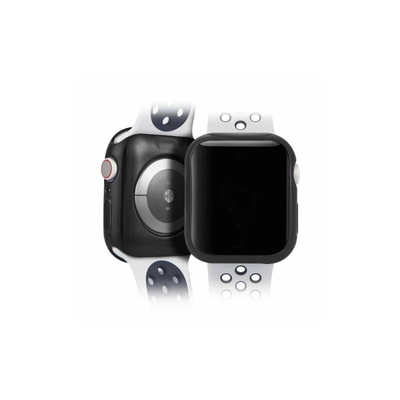 [Pachet 2x] Husa Apple Watch 4 44mm Dux Ducis Silicon - Negru si Transparent
