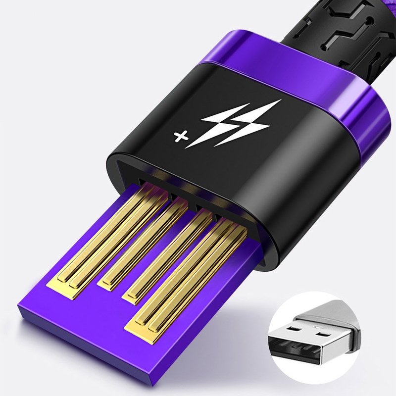 Cablu de date Type-C Baseus Flash Charge 2M Lungime Cu Invelis Textil - Black CATZH-BV1