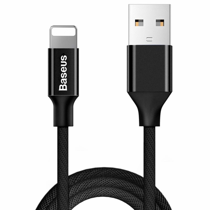 Cablu De Date Lightning Baseus Yiven Cable 1.8M 2.0A - Black CALYW-A01