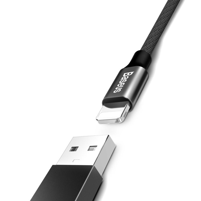 Cablu De Date Lightning Baseus Yiven Cable 1.8M 2.0A - Black CALYW-A01