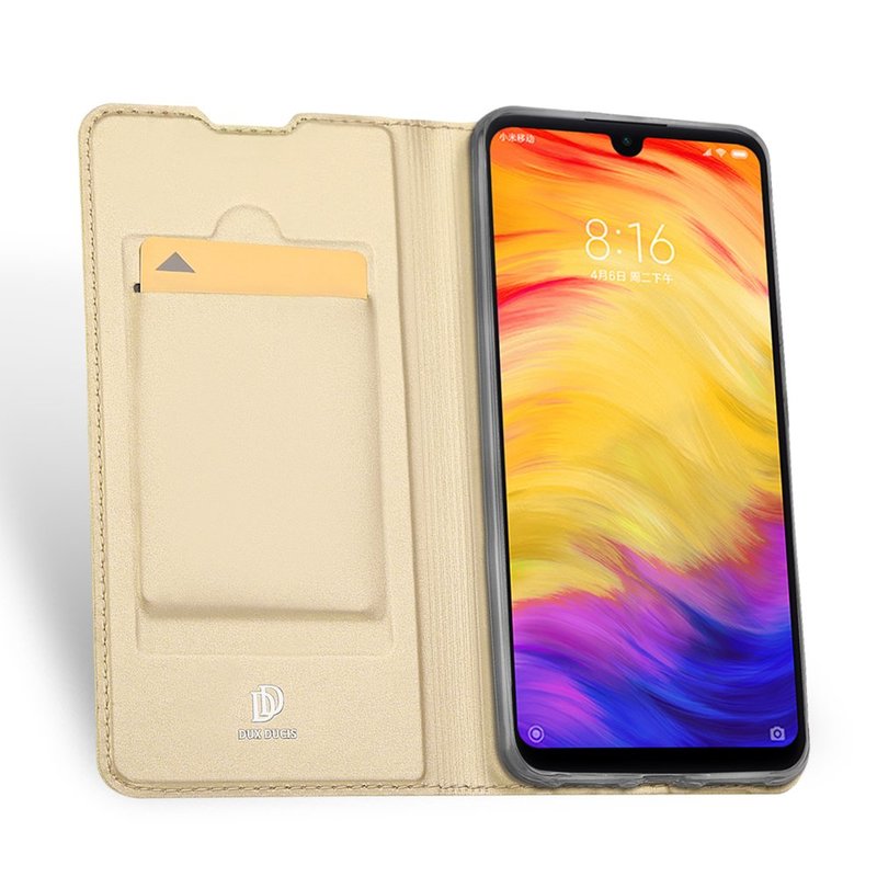 Husa Xiaomi Redmi Note 7 Dux Ducis Flip Stand Book - Auriu